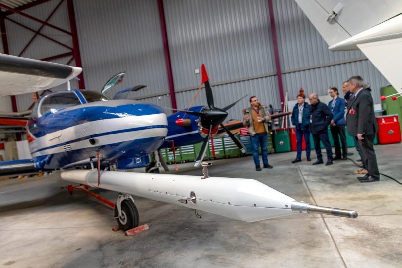 Besuch der Delegation des ISAE-SUPAERO Toulouse am Forschungsflughafen Braunschweig im Januar. Bildnachweis: Kristina Rottig/TU Braunschweig
